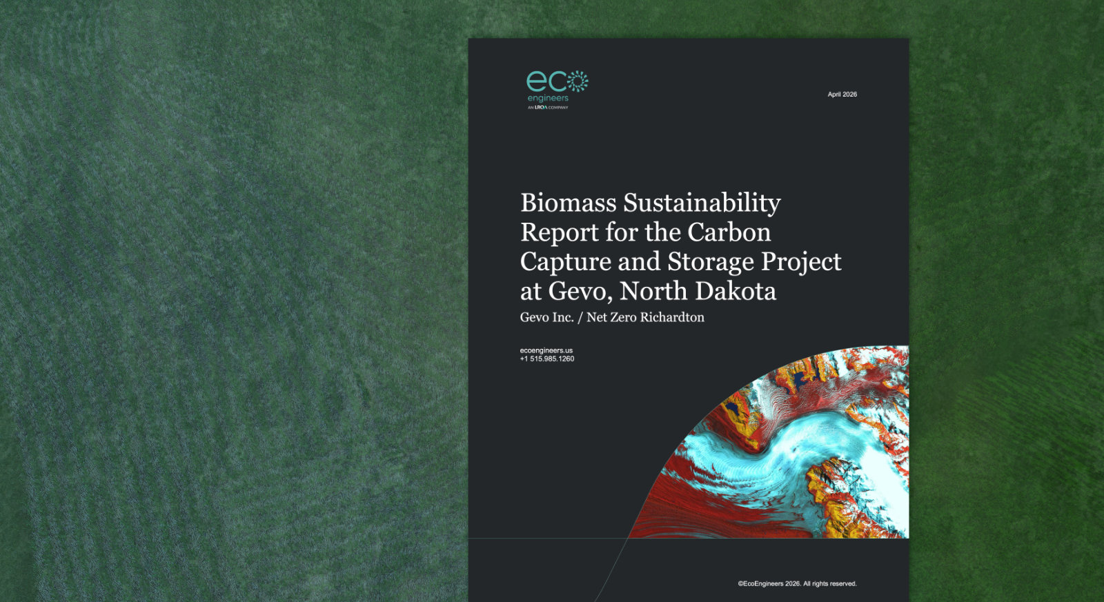 EcoEngineers report on Gevo North Dakota biomass sustainabiity