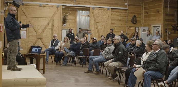 Speaker at a townhall meeting about Gevo North Dakota